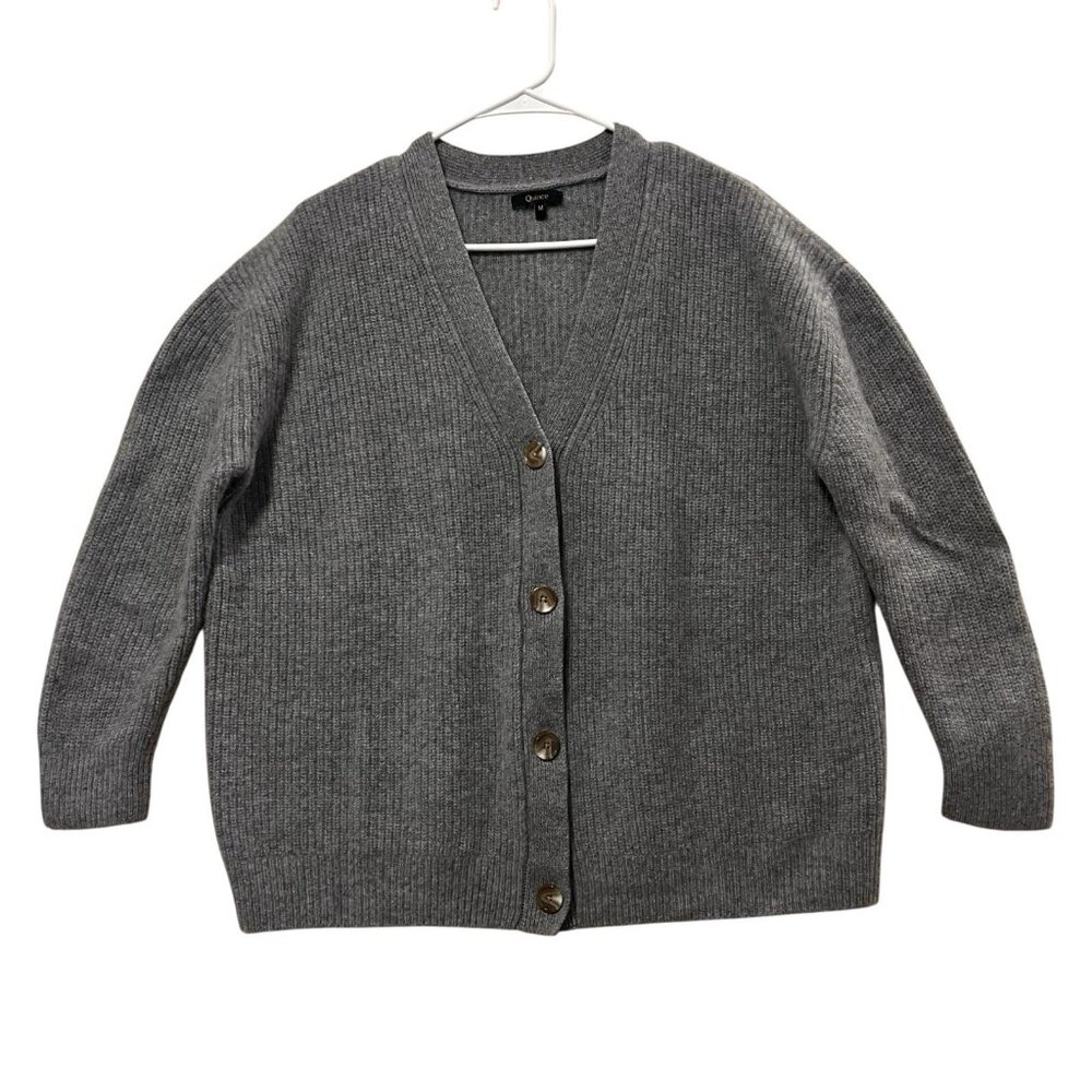 Quince Mongolian Cashmere Oversized Boyfriend Cardigan Sweater Size Medium Women - Picture 3 of 8